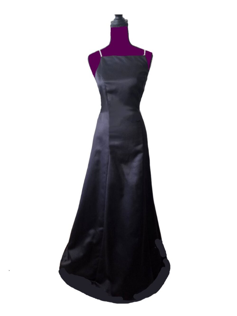 NWT Vintage, Floor-Length Black Gown from Byer Too!, Sz 3-4